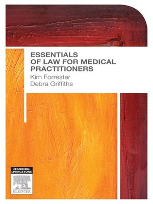 cover image of Essentials of Law for Medical Practitioners